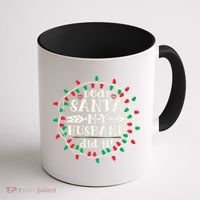 Dear Santa My Husband Did It Funny Christmas Pajama Coffee Mug thumb 1