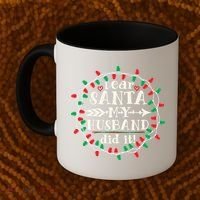 Dear Santa My Husband Did It Funny Christmas Pajama Coffee Mug thumb 2