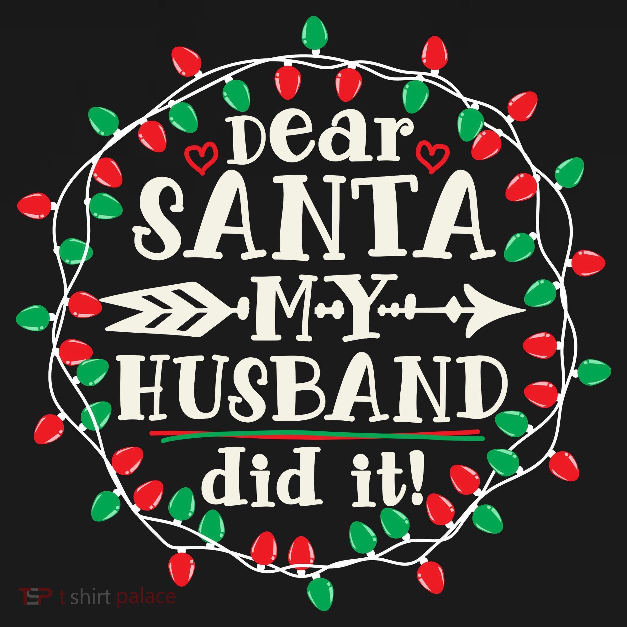 Dear Santa My Husband Did It Funny Christmas Pajama Mousepad
