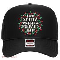 Dear Santa My Husband Did It Funny Christmas Pajama Hat thumb 0