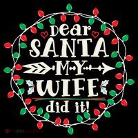 Dear Santa My Wife Did It Christmas Funny Xmas Pajama Matching Group Coffee Mug thumb 5