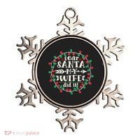Dear Santa My Wife Did It Christmas Funny Xmas Pajama Matching Group Ornament thumb 0