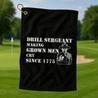 Drill Sergeant Military Drill Team Instructor Bootcamp Gifts Golf Towel thumb 1