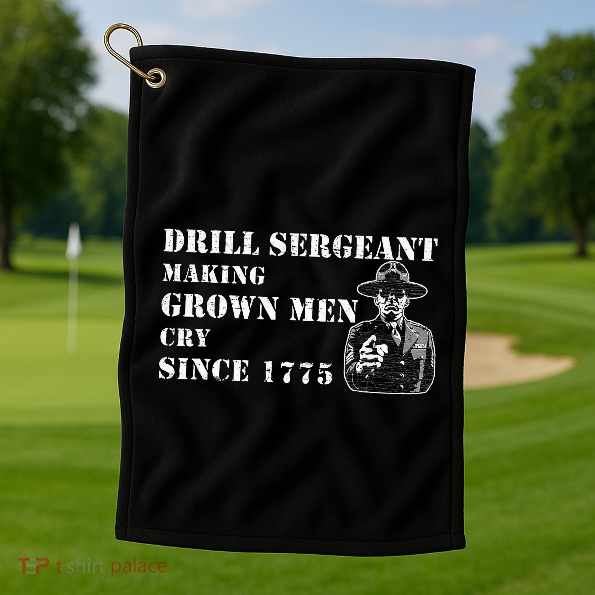 Drill Sergeant Military Drill Team Instructor Bootcamp Gifts Golf Towel