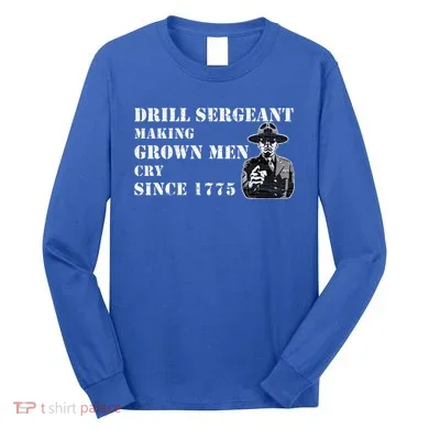 Drill Sergeant Military Drill Team Instructor Bootcamp Gifts Long Sleeve Shirt