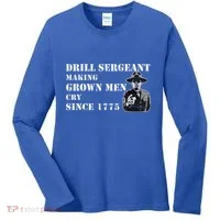 Drill Sergeant Military Drill Team Instructor Bootcamp Gifts Women's Long Sleeve Shirt thumb 0