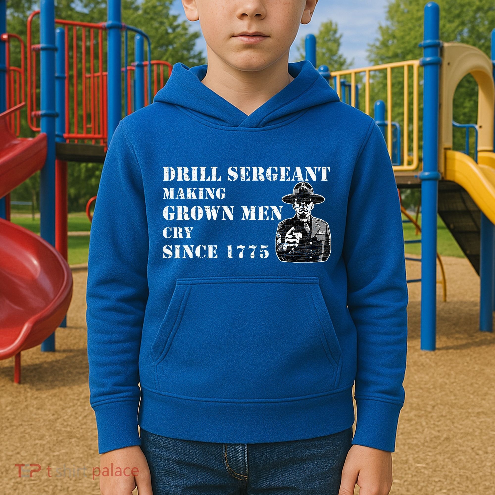 Drill Sergeant Military Drill Team Instructor Bootcamp Gifts Kids Hoodie