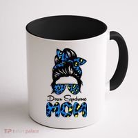 Down Syndrome Mom Hair Bun Coffee Mug thumb 1