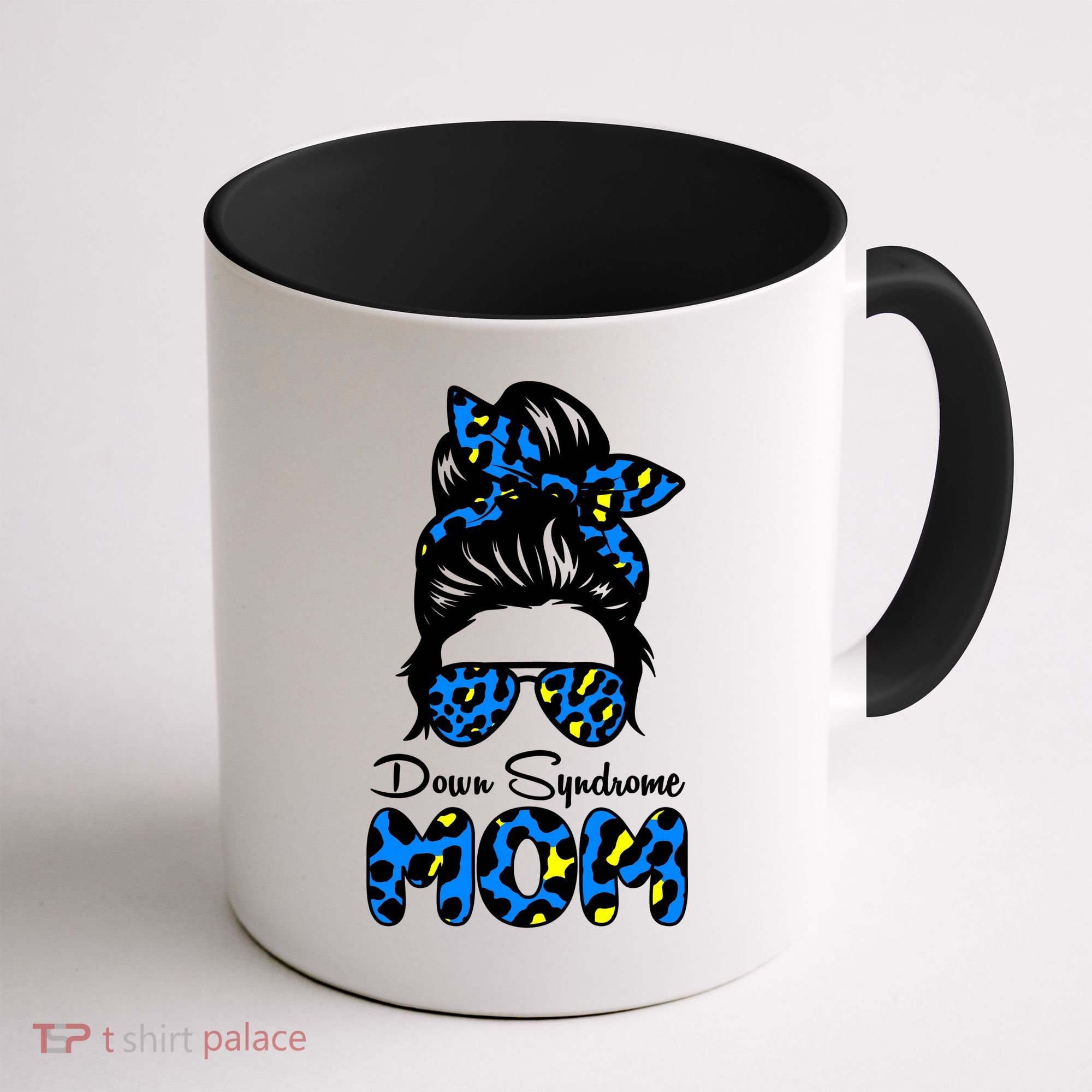 Down Syndrome Mom Hair Bun Coffee Mug