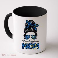 Down Syndrome Mom Hair Bun Coffee Mug thumb 0