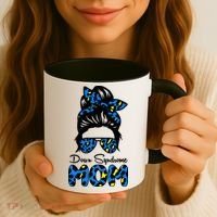 Down Syndrome Mom Hair Bun Coffee Mug thumb 3