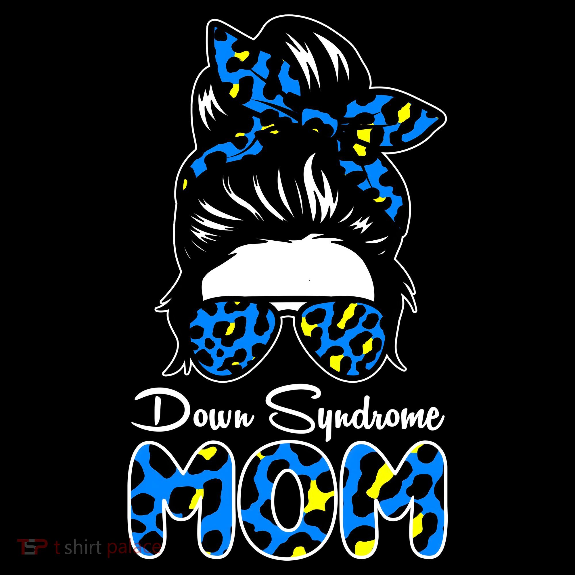 Down Syndrome Mom Hair Bun Ornament