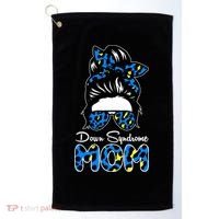 Down Syndrome Mom Hair Bun Golf Towel thumb 0