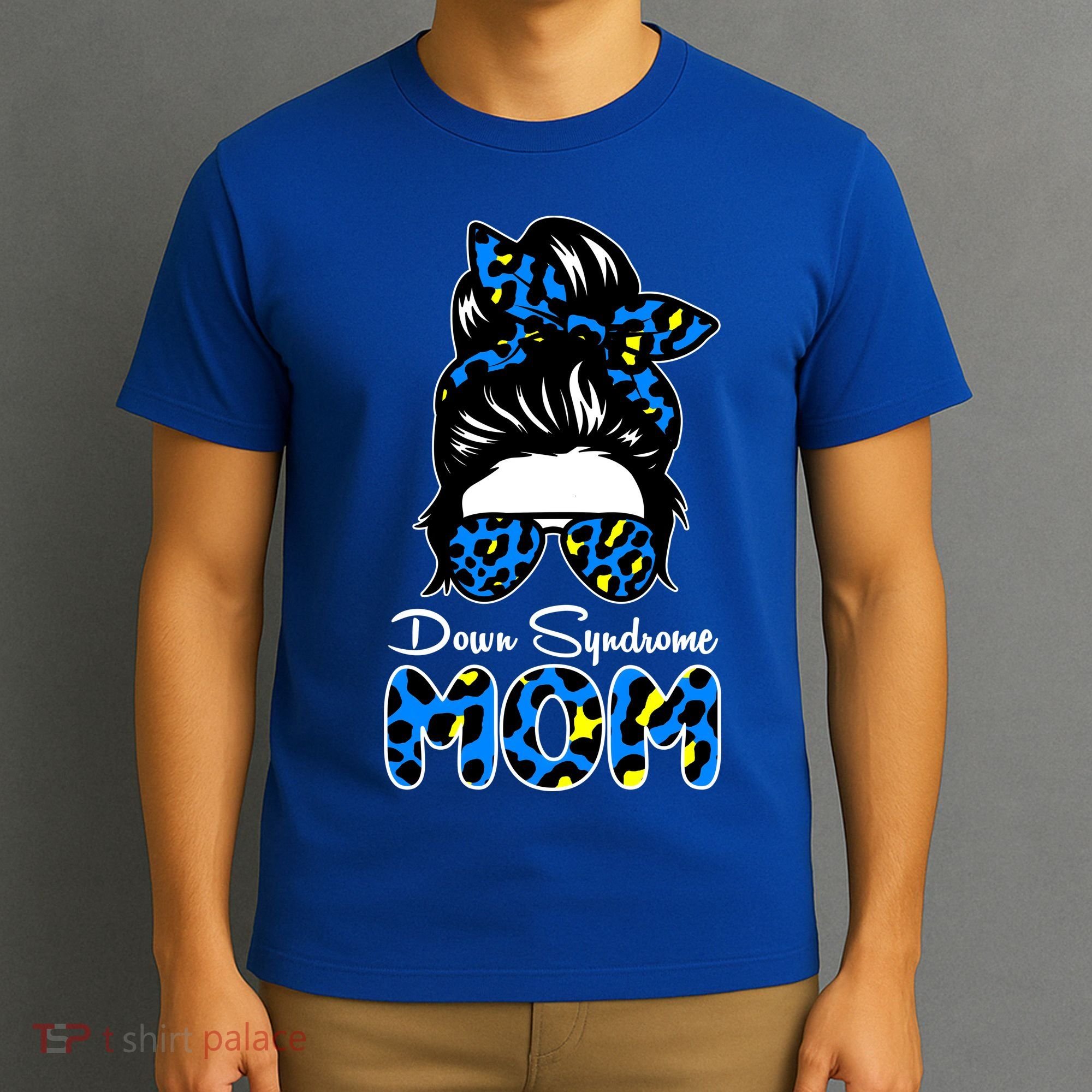 Down Syndrome Mom Hair Bun T-Shirt