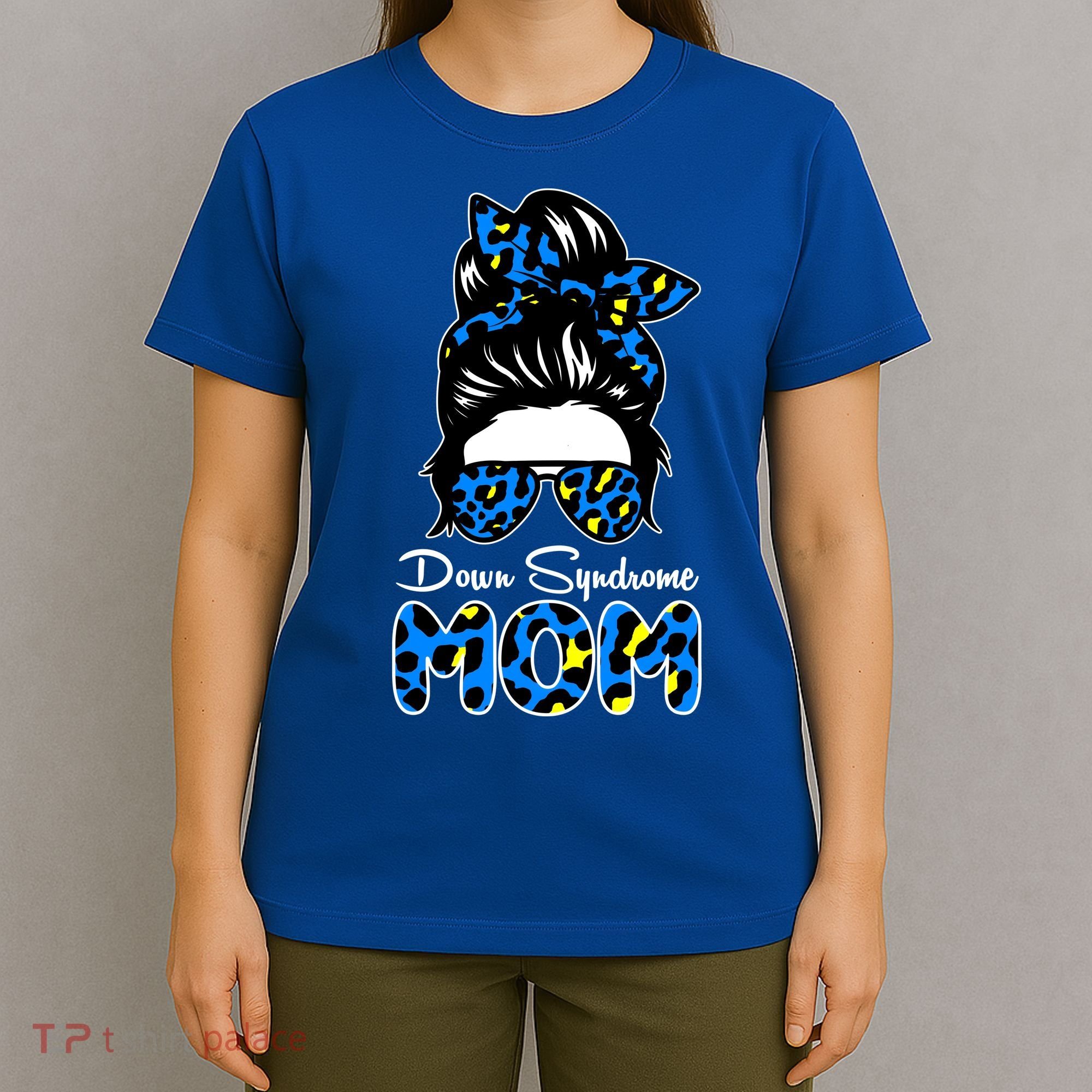 Down Syndrome Mom Hair Bun T-Shirt