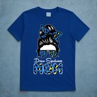 Down Syndrome Mom Hair Bun T-Shirt thumb 5