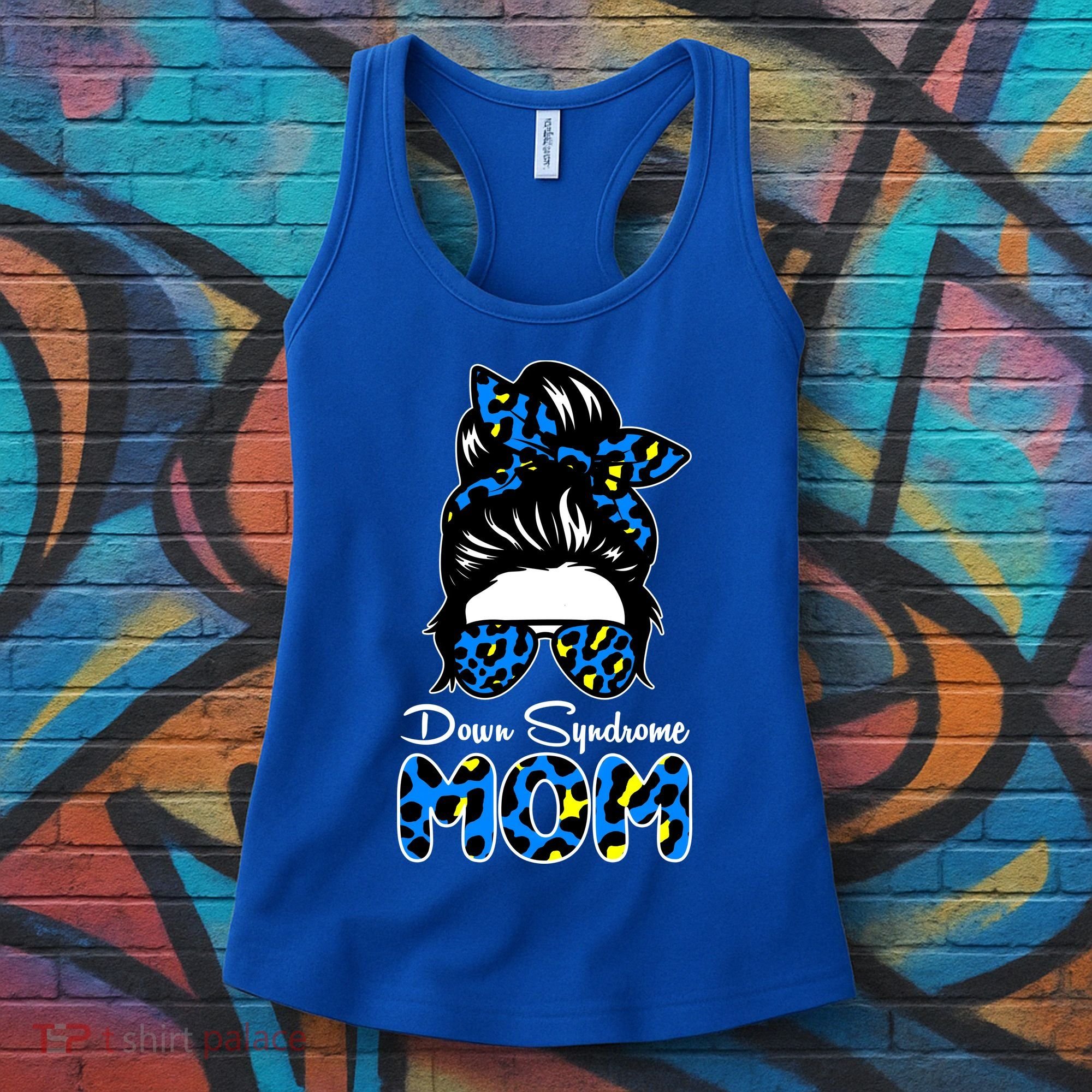 Down Syndrome Mom Hair Bun Women's Tank Top