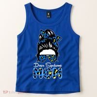Down Syndrome Mom Hair Bun Tank Top thumb 2