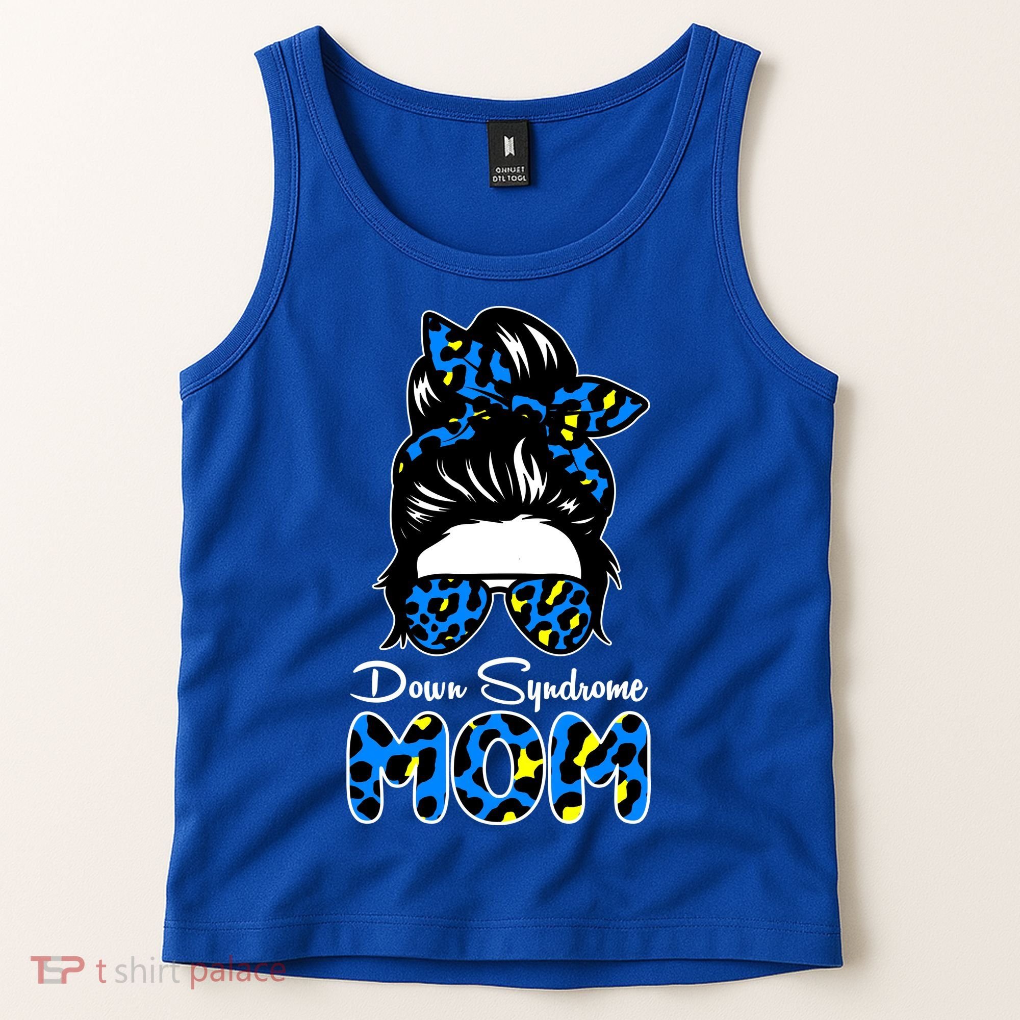 Down Syndrome Mom Hair Bun Tank Top