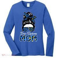 Down Syndrome Mom Hair Bun Women's Long Sleeve Shirt thumb 0