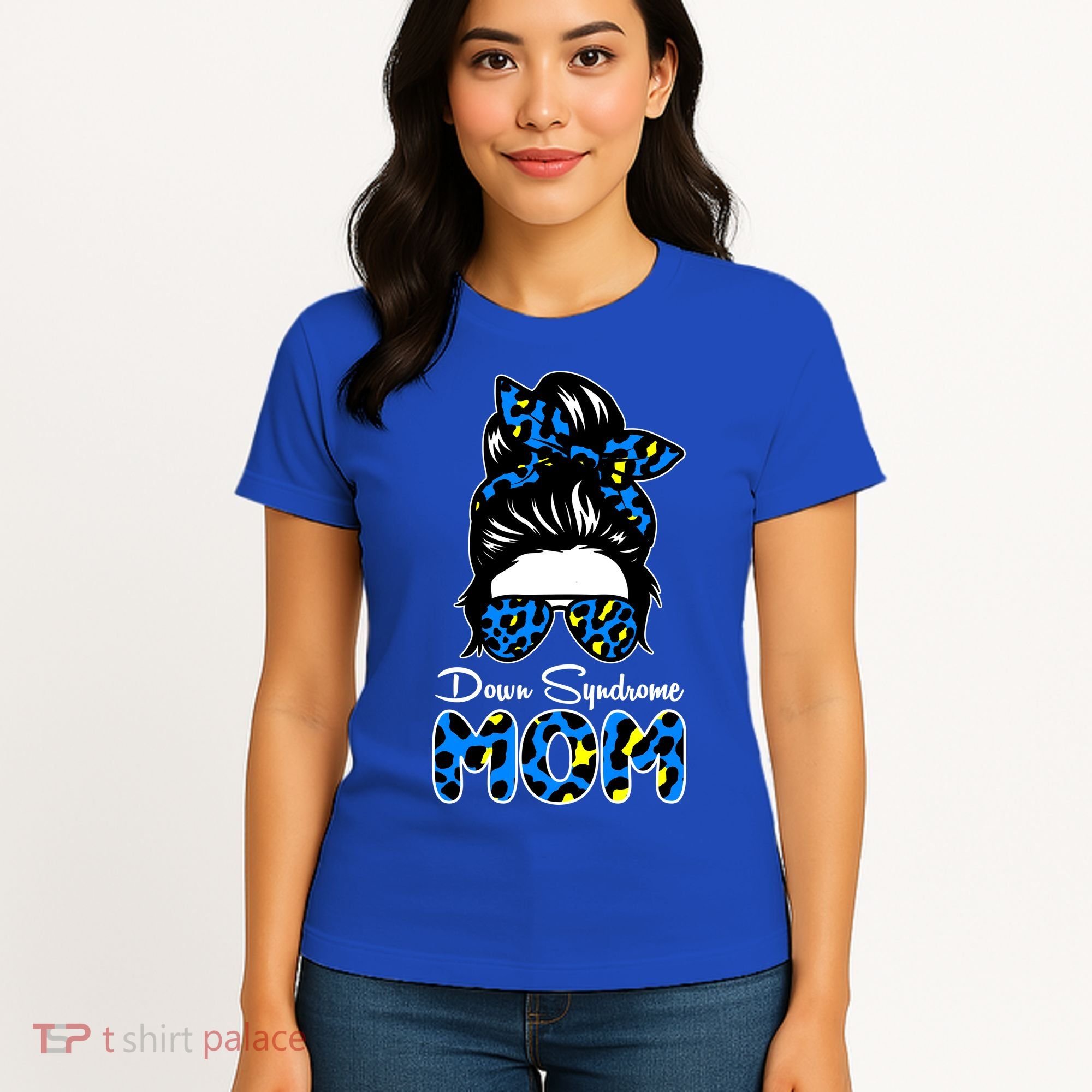Down Syndrome Mom Hair Bun Women's T-Shirt
