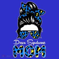 Down Syndrome Mom Hair Bun Women's T-Shirt thumb 6