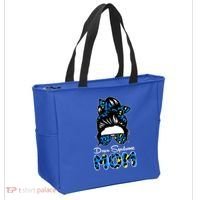 Down Syndrome Mom Hair Bun Tote Bag thumb 2