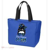 Down Syndrome Mom Hair Bun Tote Bag thumb 3