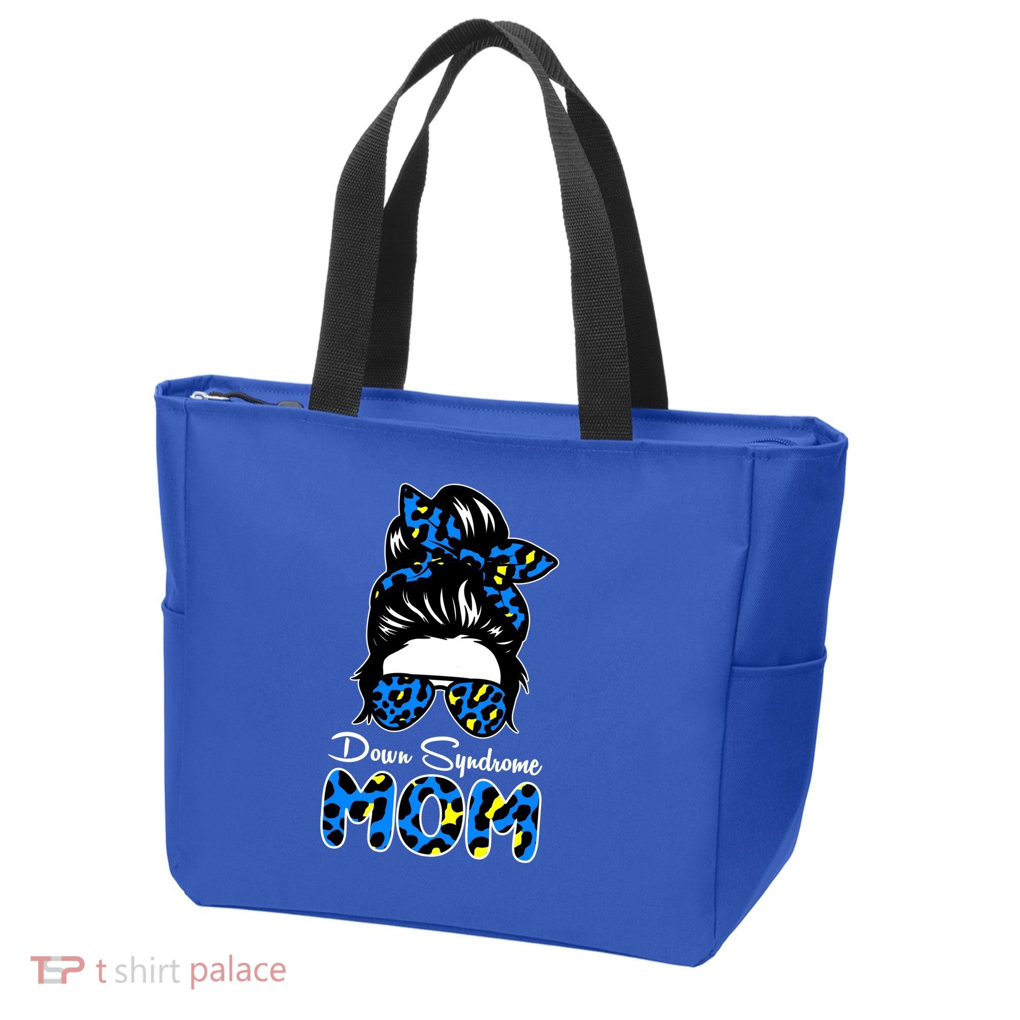 Down Syndrome Mom Hair Bun Tote Bag