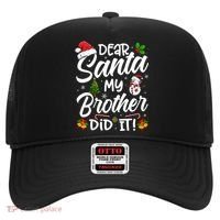 Dear Santa My Brother Did It Xmas Christmas Cute Hat thumb 0