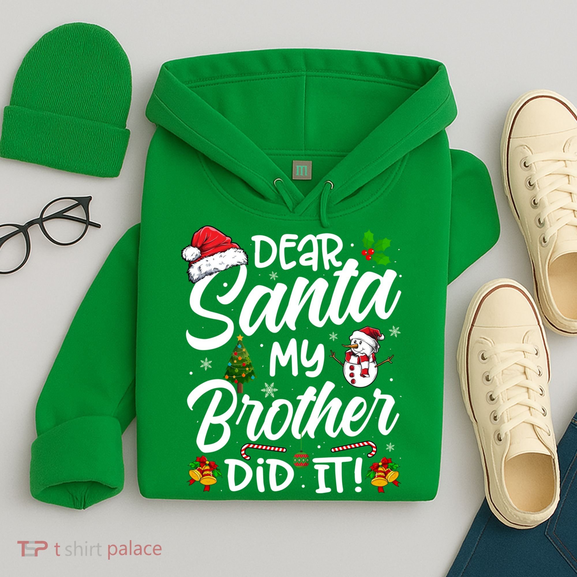 Dear Santa My Brother Did It Xmas Christmas Cute Hoodie