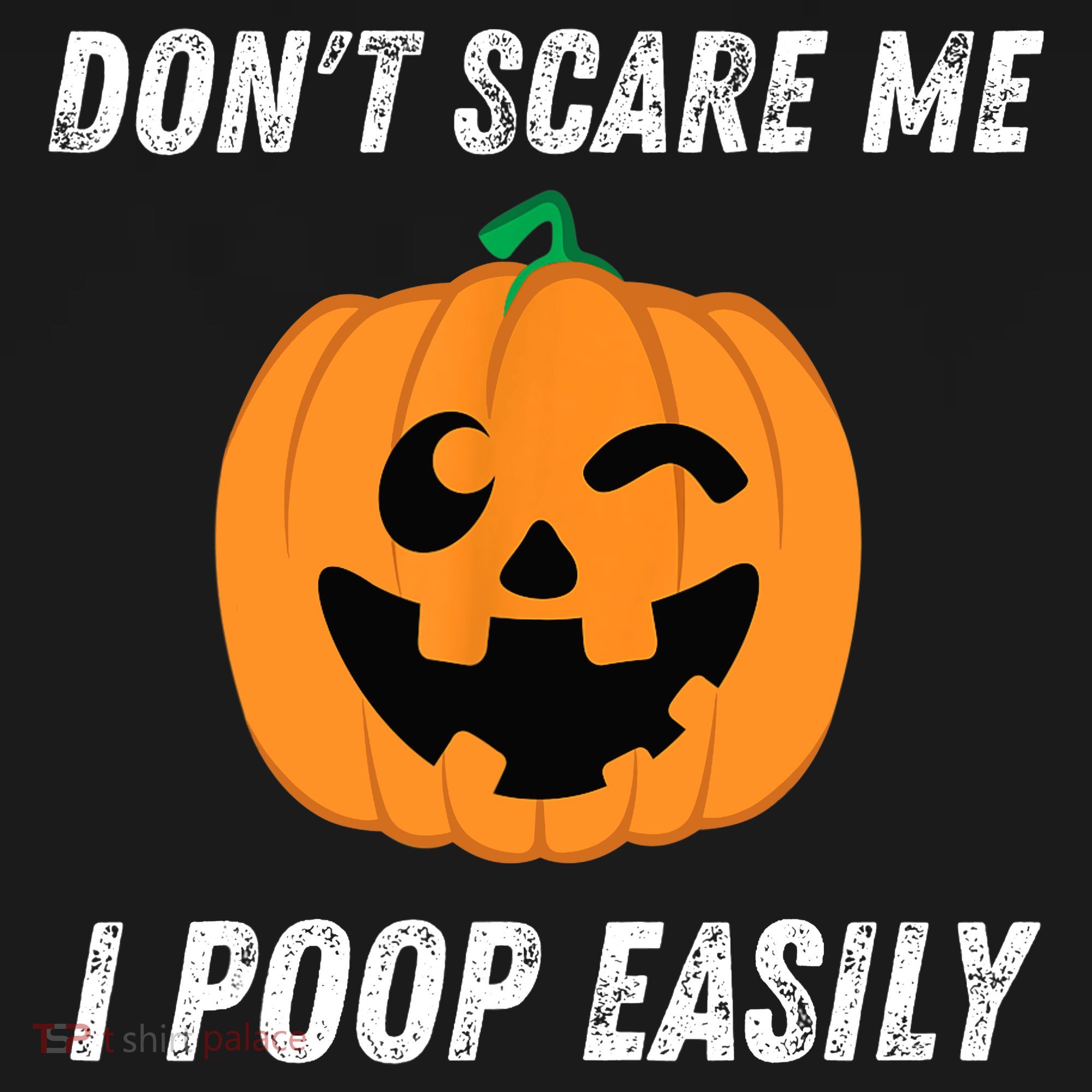 Dont Scare Me I Poop Easily Funny Halloween Pumpkin Costume Coaster