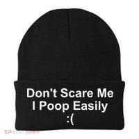 DonT Scare Me I Poop Easily Beanie thumb 0