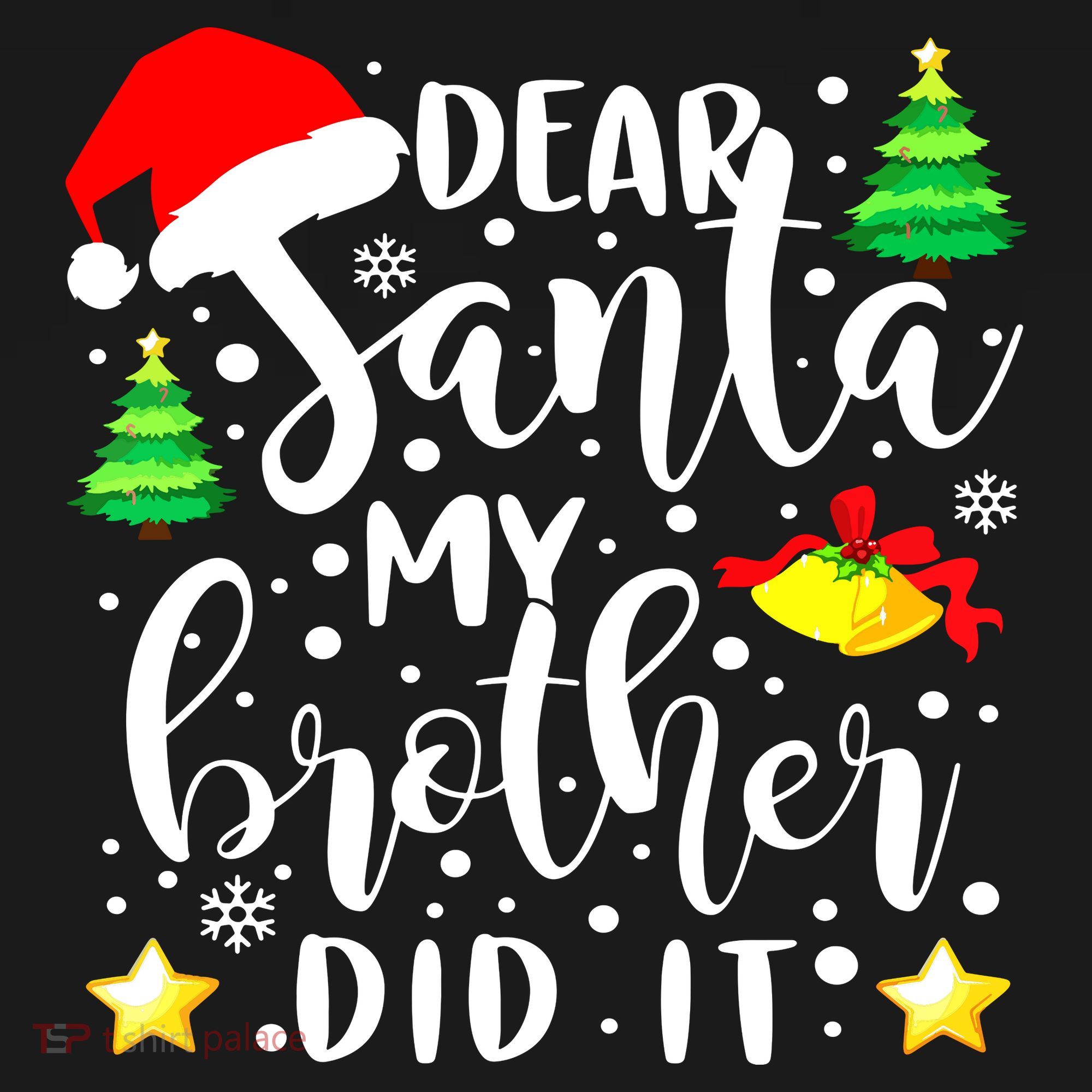 Dear Santa My Brother Did It Funny Christmas Pajama Ornament