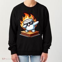 Dabbing Smore Marshmallow Cute Dab Dance Camping Women's Sweatshirt thumb 0