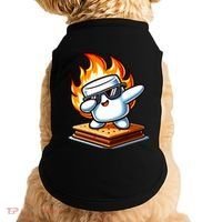 Dabbing Smore Marshmallow Cute Dab Dance Camping Doggie Tank thumb 0