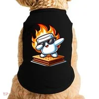 Dabbing Smore Marshmallow Cute Dab Dance Camping Doggie Tank thumb 0