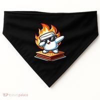 Dabbing Smore Marshmallow Cute Dab Dance Camping USA-Made Doggie Bandana thumb 0