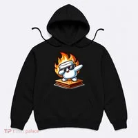Dabbing Smore Marshmallow Cute Dab Dance Camping Hoodie thumb 0