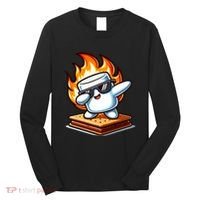 Dabbing Smore Marshmallow Cute Dab Dance Camping Long Sleeve Shirt thumb 0