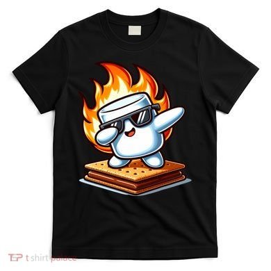 Dabbing Smore Marshmallow Cute Dab Dance Camping T-Shirt