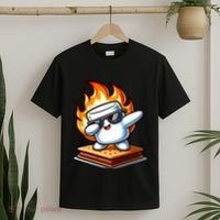 Dabbing Smore Marshmallow Cute Dab Dance Camping T-Shirt thumb 2