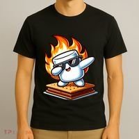 Dabbing Smore Marshmallow Cute Dab Dance Camping T-Shirt thumb 3