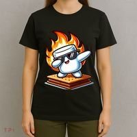 Dabbing Smore Marshmallow Cute Dab Dance Camping T-Shirt thumb 4