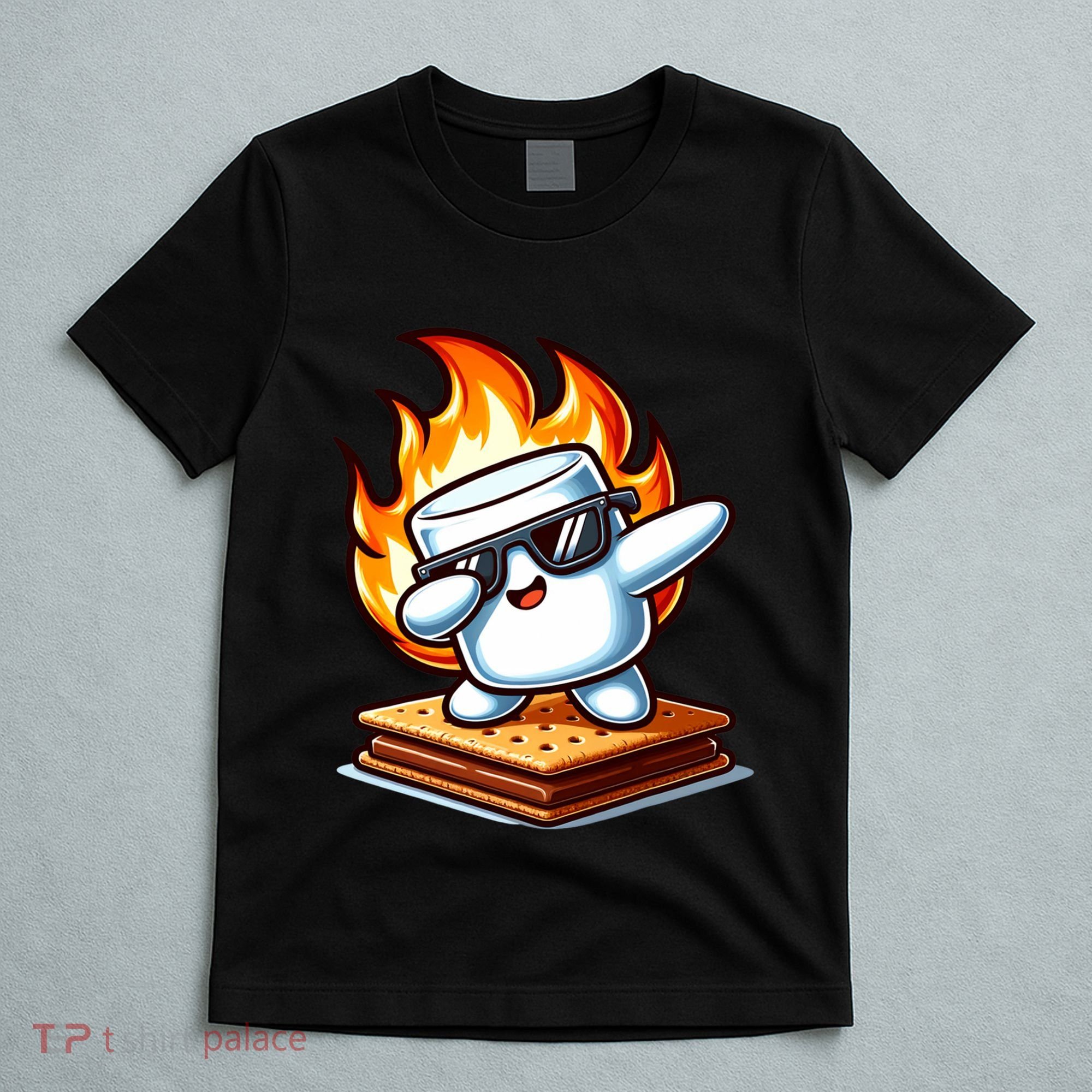 Dabbing Smore Marshmallow Cute Dab Dance Camping T-Shirt