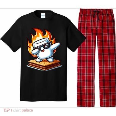 Dabbing Smore Marshmallow Cute Dab Dance Camping Pajama Set