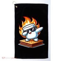 Dabbing Smore Marshmallow Cute Dab Dance Camping Golf Towel thumb 0