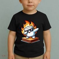Dabbing Smore Marshmallow Cute Dab Dance Camping Toddler T-Shirt thumb 2