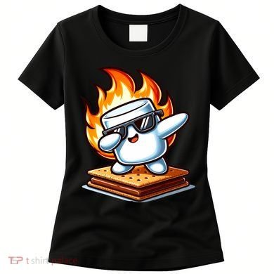 Dabbing Smore Marshmallow Cute Dab Dance Camping Women's T-Shirt
