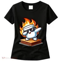 Dabbing Smore Marshmallow Cute Dab Dance Camping Women's T-Shirt thumb 0